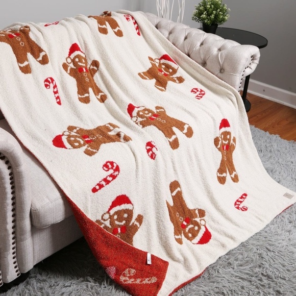 Comfy luxe Christmas Gingerbread blanket - Picture 1 of 2